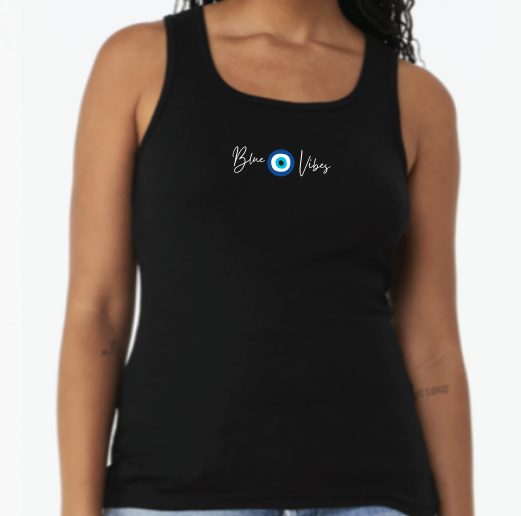 Blue Eye Vibes - Women's Baby Rib Tanktop