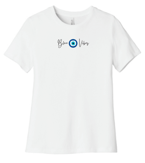 Blue Eye Vibes - Relaxed Jersey Short Sleeve T-Shirt